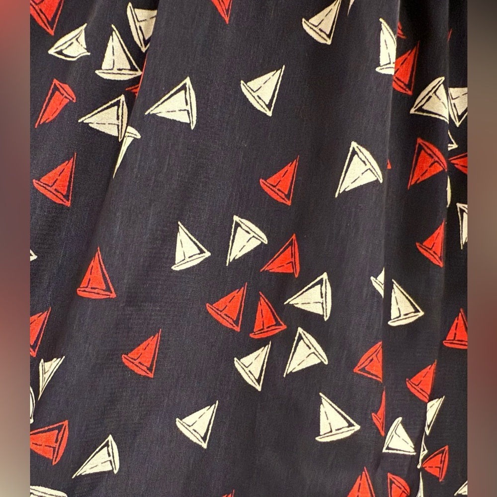 Tommy Hilfiger | Navy Maxi Dress With Colourful Pink and White Sailboat Print - Picture 14 of 16